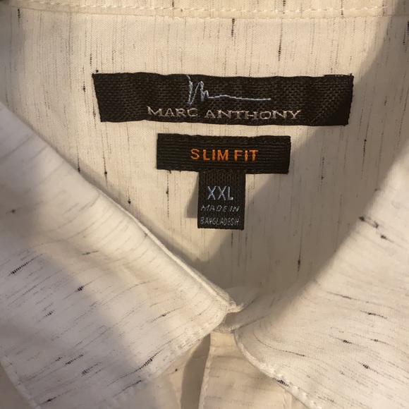 Marc Anthony slim fit button down. XXL. Excellent condition. White in color. - Picture 2 of 4